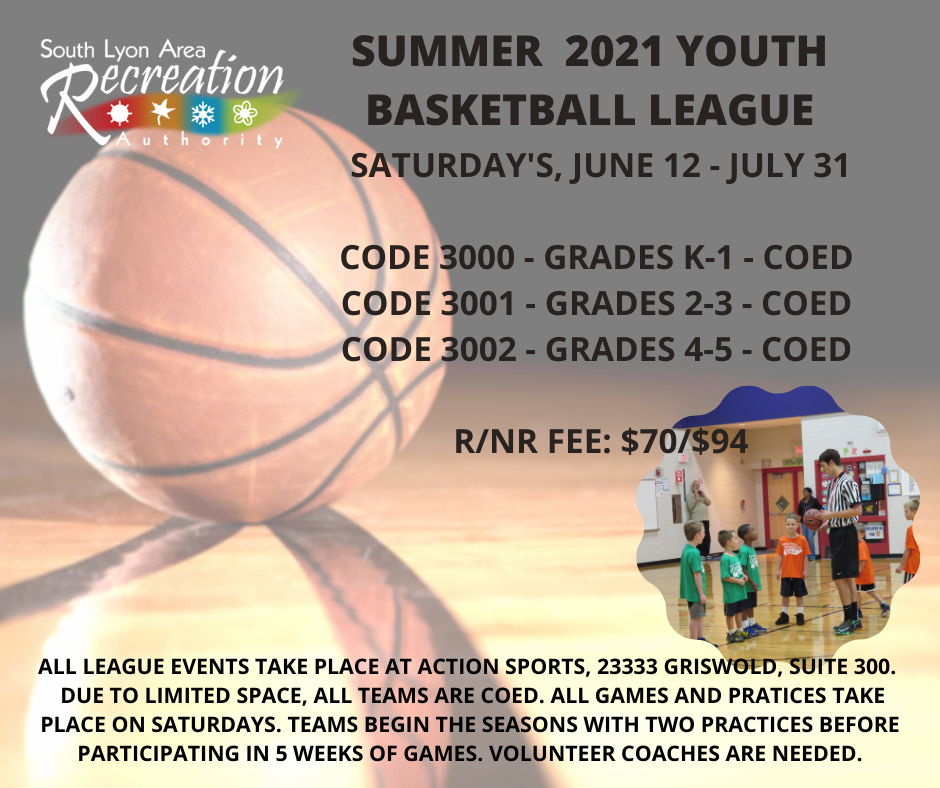 Youth Leagues South Lyon Recreation Authority