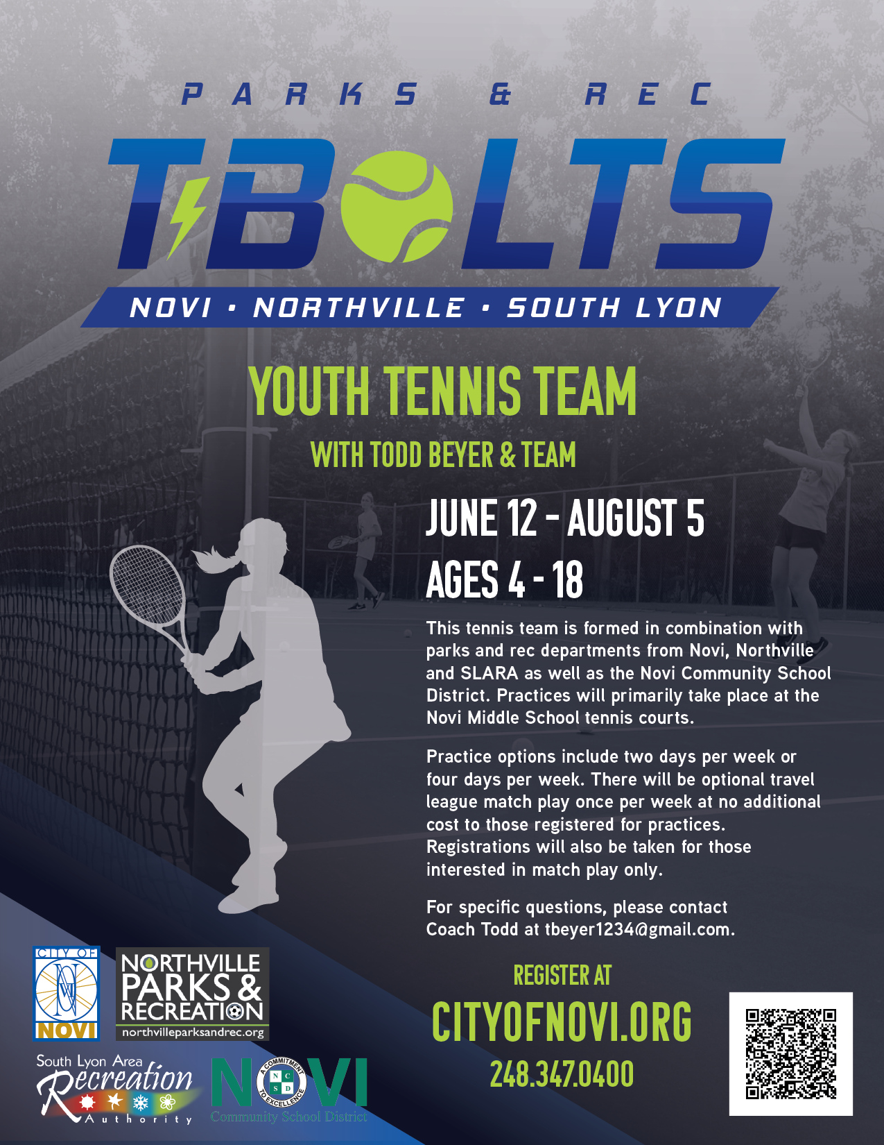 2023 t bolts youth tennis team 2023 t bolts youth tennis team