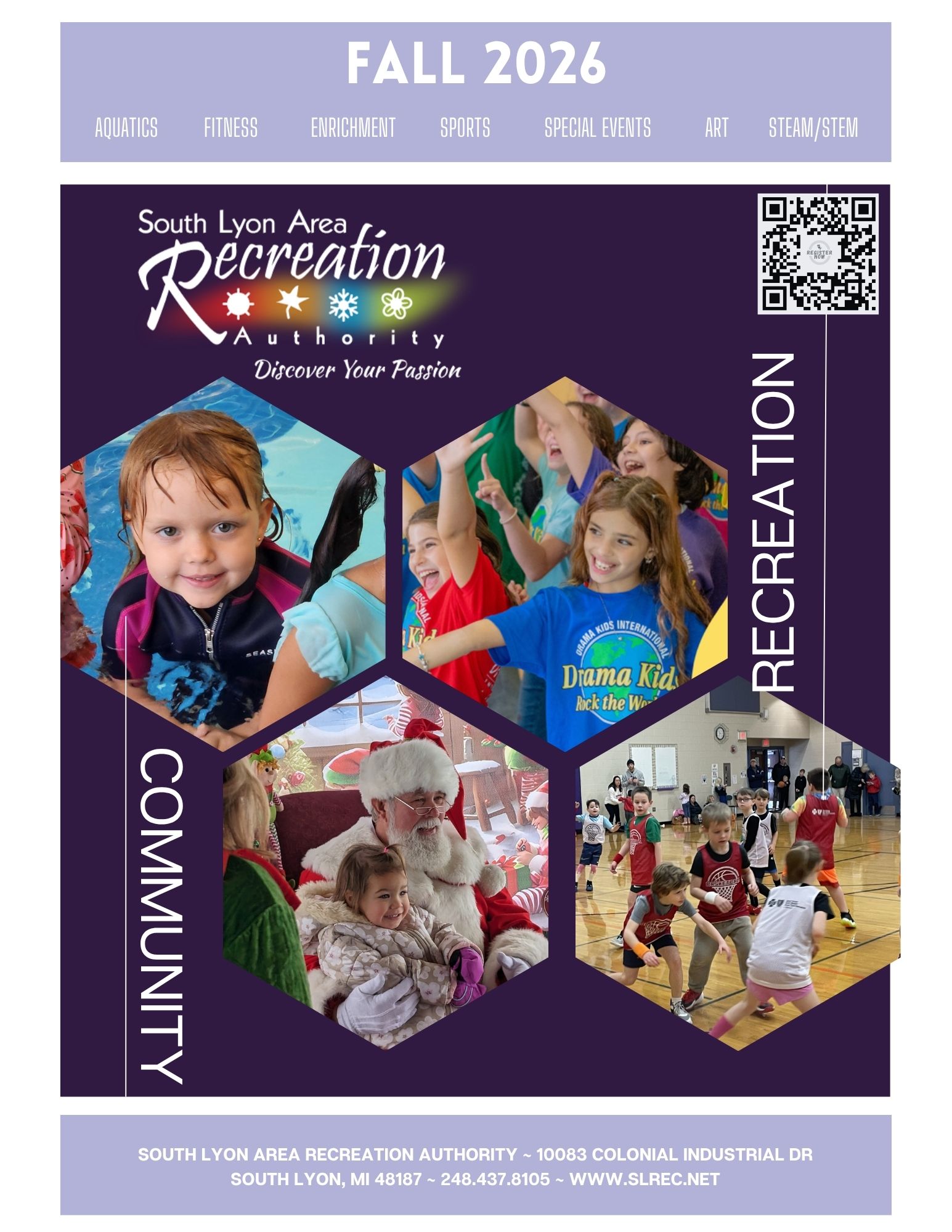 Fall 2026 South Lyon recreation program brochure cover