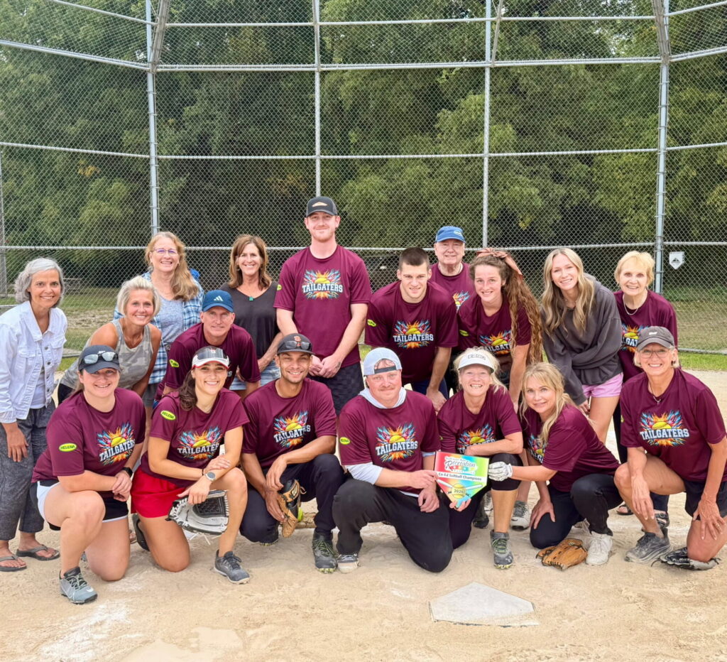 Tailgaters softball team celebrates championship at home plate