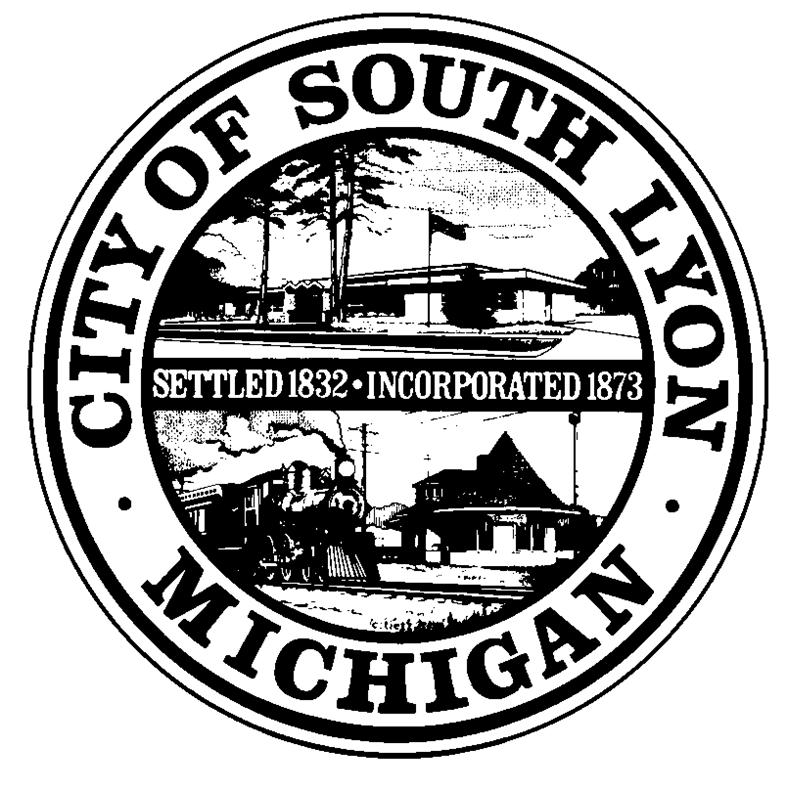 Seal of South Lyon, Michigan, settled 1832.